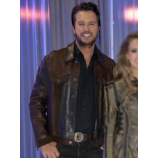 Luke Bryan American Idol 2026 Leather Jacket